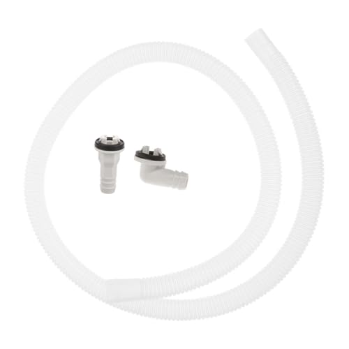 MAGICLULU 3 Stück Teiliges Fenster Ablaufschlauch Adapter Kit mit Gummidichtung und Vinylschlauch für Split und Fenster Klimaanlagen Einfache Installation Lecksicher Langlebig von MAGICLULU