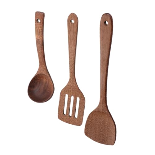 MAGICLULU 3 Stück Teiliges Holzlöffel mit Langem Griff Natürlichem Holz Drei Pfannenwender Pfannenwender und Mittel Gebogenem Suppenlöffel Langlebig und Umweltfreundlich für Küche und MAGICLULU 3 Stück Teiliges Holzlöffel mit Langem Griff Natürlichem Holz Drei Pfannenwender Pfannenwender und Mittel Gebogenem Suppenlöffel Langlebig und Umweltfreundlich für Küche und von MAGICLULU