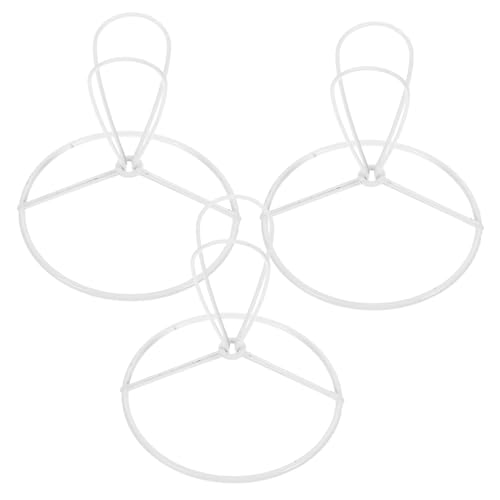 MAGICLULU 3 Stück Teiliges Lampenschirmhalter aus Stabilem Runder Lampenfassung Clip für Tischlampen Kompatibel mit Runden Glühbirnen Praktische Halterung für Wohnzimmer und Kronleuchter von MAGICLULU