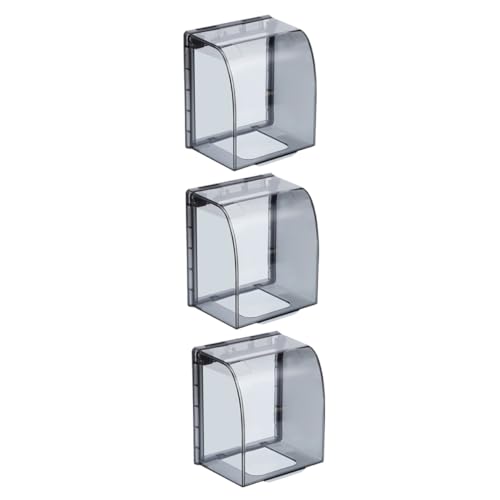 MAGICLULU 3 Stück Wetterfeste Steckdosenabdeckung für Außenbereich Transparentes Design Schutz vor Spritzwasser für Elektrokasten und Kabelschutz von MAGICLULU