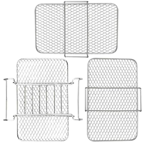 MAGICLULU 3-stufiges Air-fryer-rack Für Zubehör Edelstahl Brot Grillständer Küchenbedarf von MAGICLULU