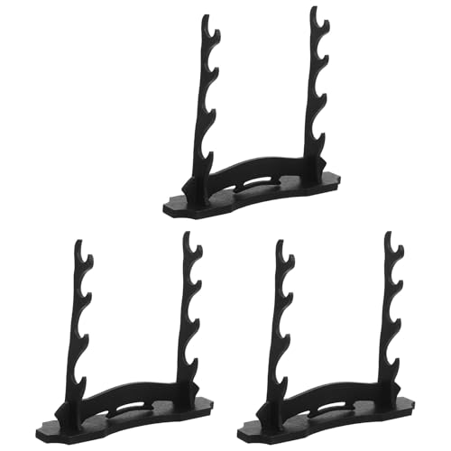 MAGICLULU 3-teiliger 4-stufiger Mini-Schwertständer, 12 cm, hölzerner Schwertständer, Kunstwerk-Stab-Präsentationsständer, japanischer Katana-Sammlungshalter für Home Store Art Decor MAGICLULU 3-teiliger 4-stufiger Mini-Schwertständer, 12 cm, hölzerner Schwertständer, Kunstwerk-Stab-Präsentationsständer, japanischer Katana-Sammlungshalter für Home Store Art Decor von MAGICLULU