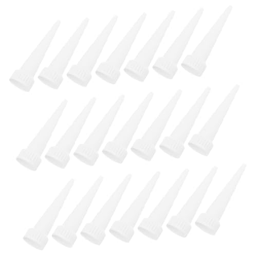 MAGICLULU 30 Stück Dosierflaschen Kleberöffnung Epoxidharz Applikator Klebstoff Dispenserspitze Ersatz Kleberspitzen Dosierspitzenkappe Kunststoff Quetsch Spitzflaschen von MAGICLULU