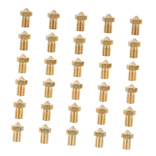 MAGICLULU 30 Stücke Druck Düse Düsen Nützliche Drucker Düse Praktische Drucker Düse Messing Goldene von MAGICLULU