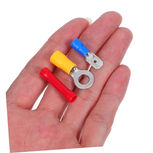 MAGICLULU 300 Stk. Teiliges Crimp Elektrische Verbinder Kit mit Isolierten Ring Flachsteckern Einfache Montage Robustes Aufbewahrungsbox Geeignet für Auto Heimwerker Verkabelung von MAGICLULU