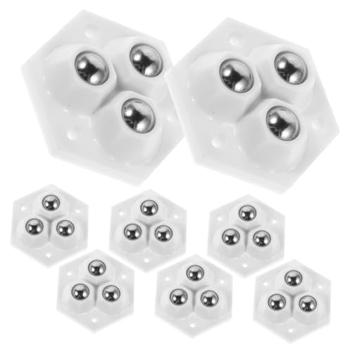 MAGICLULU 32 Stück Teiliges Selbstklebende Mini Lenkrollen mit Drei Kugellagern Geräuscharme Möbelrollen Kleine für Schränke Kommoden und Werkbänke Hohe Tragfähigkeit Unauffälliges Design MAGICLULU 32 Stück Teiliges Selbstklebende Mini Lenkrollen mit Drei Kugellagern Geräuscharme Möbelrollen Kleine für Schränke Kommoden und Werkbänke Hohe Tragfähigkeit Unauffälliges Design von MAGICLULU