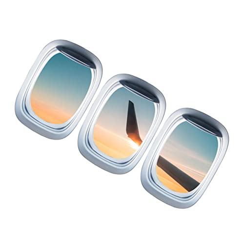 MAGICLULU 3D Flugzeugfenster Aufkleber - Wand & Fenster - Multicolor - Modern - Kreativ - Abziehbar - Matt - Polyvinylchlorid - 3 Stück - Rechteckig - Flugzeug und Wolken MAGICLULU 3D Flugzeugfenster Aufkleber - Wand & Fenster - Multicolor - Modern - Kreativ - Abziehbar - Matt - Polyvinylchlorid - 3 Stück - Rechteckig - Flugzeug und Wolken von MAGICLULU