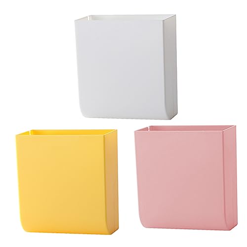 MAGICLULU 3er-box Aufbewahrungskiste Stanzfreier Wandbehälter Wandhalter Behälter Für Kleinigkeiten Wandorganisator Lagerregal Wandbox An Der Wand Montiert Plastik von MAGICLULU