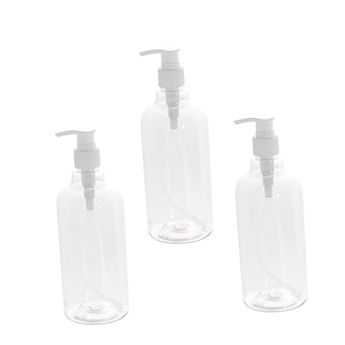 MAGICLULU 3stücke Pumpflasche Für Flüssigkeitsspender Wiederverwendbare Und Nachfüllbare Flaschen Für Shampoo Seife Und Öle Transparente Flasche Mit Weißer Pumpe MAGICLULU 3stücke Pumpflasche Für Flüssigkeitsspender Wiederverwendbare Und Nachfüllbare Flaschen Für Shampoo Seife Und Öle Transparente Flasche Mit Weißer Pumpe von MAGICLULU
