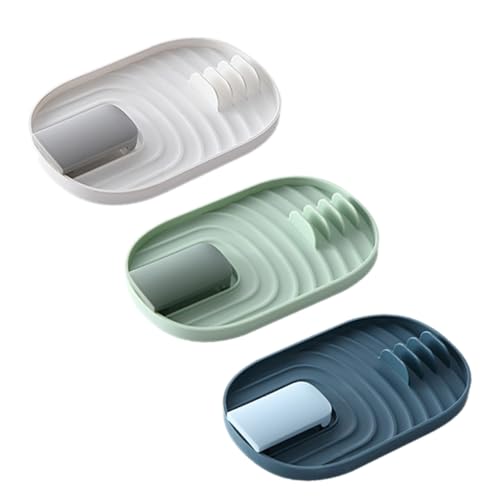 MAGICLULU 3stücke Küchenregal Mit Mehreren Fächern Ablage Für Löffel Und Spatel Topfdeckelhalter Aus Kompaktes Design Für Küche Oder Restaurant von MAGICLULU