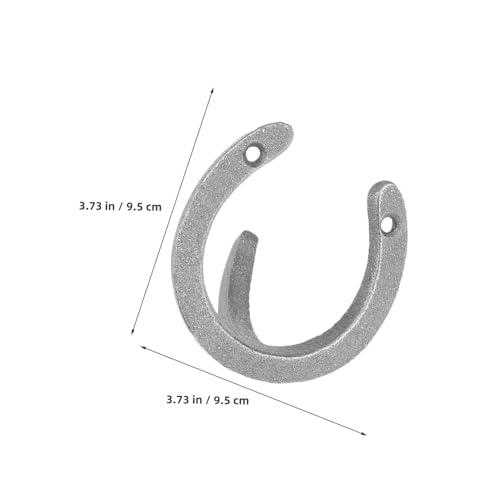 MAGICLULU 4 Sätze Gusseisen Wandhaken Rustikal Vielseitig als Garderobenhaken Schlüsselhalter Handtuchhaken Retro Wanddeko Robust für Flur Bad Wohnzimmer von MAGICLULU