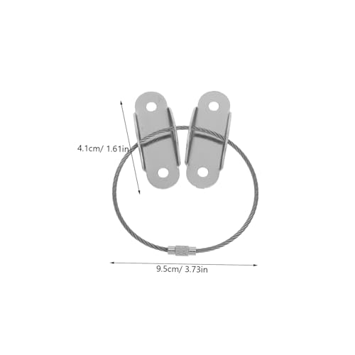 MAGICLULU 4 Sätze Kindersicherung Möbel Gurte aus Metall Korrosionsbeständig Abnehmbar mit Verstärkter Halterung für Stabile Wandbefestigung Schutz vor Möbelumkippen für Kinderzimmer von MAGICLULU