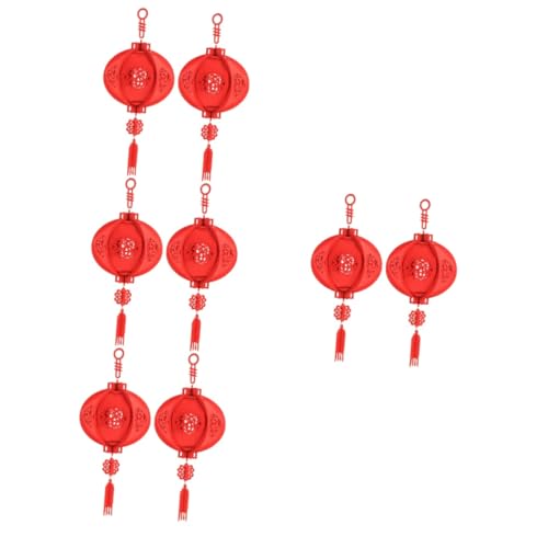 MAGICLULU 4 Sätze Laterne Aus Filz New Year Decoration Fee Batteriebetrieben Gartenlaternen Laterne Zum Aufhängen An Der Tür Laternenanhänger Für Den Haushalt Filzstoff Rot 2 Stück * 4 MAGICLULU 4 Sätze Laterne Aus Filz New Year Decoration Fee Batteriebetrieben Gartenlaternen Laterne Zum Aufhängen An Der Tür Laternenanhänger Für Den Haushalt Filzstoff Rot 2 Stück * 4 von MAGICLULU