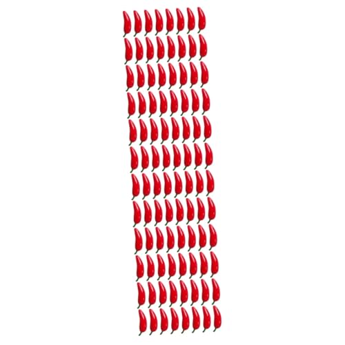 MAGICLULU 4 Sätze Mini Fake Chili Peppers Künstliche Rote Paprika Als Dekoration Für Bauernhäuser Und Kreative Räume Schaumstoffbasierte Geruchlos Und Wiederverwendbar 100 Stück * 4 von MAGICLULU