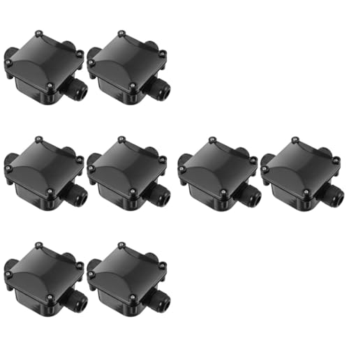 MAGICLULU 4 Sätze Wasserdichte Anschlussdose Verbindungskasten Für Außenanwendungen Geeignet Für Kabeldurchmesser Für Gartenlampen Und Außenbeleuchtung 2 Stück * 4 von MAGICLULU