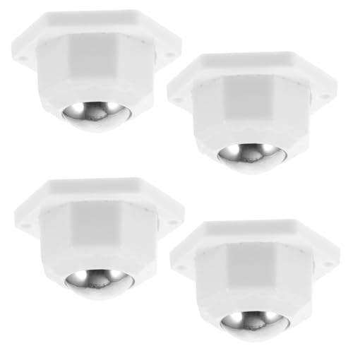 MAGICLULU 4 Stck Teiliges Mini selbstklebendes Schwenkbares Laufrollen Caster Wheels Drehbar Für Küchengeräte Mülleimer Aufbewahrungsbox Universalrollen Edelstahl von MAGICLULU