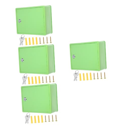 MAGICLULU 4 Stück Abschließbare Milchbox für Wandmontage Wetterfeste Aufbewahrungsbox für Milch und Post Robuste Praktische Milchbox für Außenbereich Einfache Installation und Ausreichendes von MAGICLULU