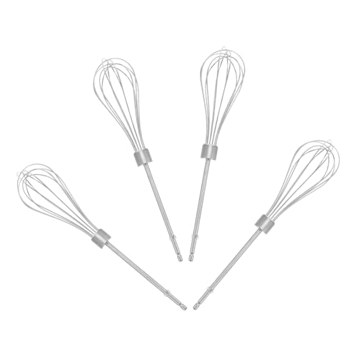 MAGICLULU 4 Stück Edelstahl Handmixer Aufsätze Rostfrei Verlängerter Schneebesen für Handbohrer Vielseitig für Teig Tahini Fleischfüllung Spritzarmes Rühren Einfache Wiederverwendbar MAGICLULU 4 Stück Edelstahl Handmixer Aufsätze Rostfrei Verlängerter Schneebesen für Handbohrer Vielseitig für Teig Tahini Fleischfüllung Spritzarmes Rühren Einfache Wiederverwendbar von MAGICLULU