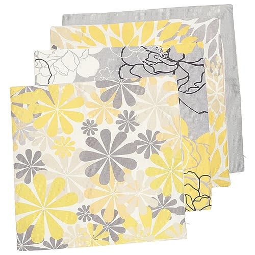 MAGICLULU 4 Stück Geometrische Blumen Kissenbezüge Dekorative Sofakissenhüllen für Wohnzimmer Schlafzimmer und Auto Verstecktem Reißverschluss Gelb MAGICLULU 4 Stück Geometrische Blumen Kissenbezüge Dekorative Sofakissenhüllen für Wohnzimmer Schlafzimmer und Auto Verstecktem Reißverschluss Gelb von MAGICLULU