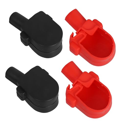 MAGICLULU 4 Stück Isolierkappen für Auto Batterie Polanschlüsse Flammhemmend Schwarz Rot Einfacher Einbau Schutz für Fahrzeugbatterien MAGICLULU 4 Stück Isolierkappen für Auto Batterie Polanschlüsse Flammhemmend Schwarz Rot Einfacher Einbau Schutz für Fahrzeugbatterien von MAGICLULU