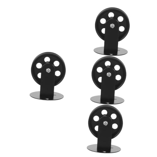 MAGICLULU 4 Stück Kronleuchter Zubehör Riemenscheibe Deckenrollenhalterung Drahtseil Flaschenzug einzelner Flaschenzug Seilrolle Retro Styles Retro cade Seilzug Lampenrolle Eisen Black MAGICLULU 4 Stück Kronleuchter Zubehör Riemenscheibe Deckenrollenhalterung Drahtseil Flaschenzug einzelner Flaschenzug Seilrolle Retro Styles Retro cade Seilzug Lampenrolle Eisen Black von MAGICLULU