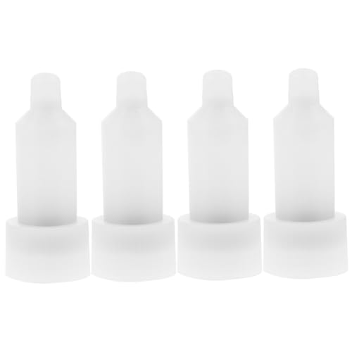 MAGICLULU 4 Stück Küchenseifenspender Seifenkopf Ersatzflaschenzubehör Flaschenköpfe Ersatzflaschenkopf Seifenhalter Kopf Seifenspender Zubehör Lotion Flaschenkopf Spenderköpfe von MAGICLULU