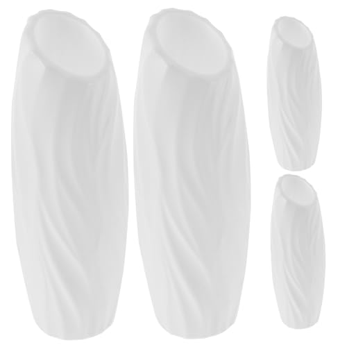 MAGICLULU Elegantes Geometrisches Vasen-Set 4-teilig Vasen Für Den Schreibtisch Neutral Für Die Dekoration Im Home Office von MAGICLULU