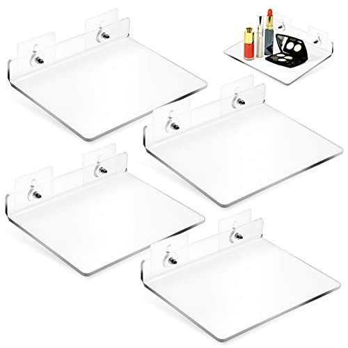 MAGICLULU 4 Stück Lochfreies Lagerregal Schwebendes Wandregal Für Die Wand Selbstklebendes Regal Wandregalständer Wohnzimmerregale Montierte Kleine Für Die Zimmerwand MAGICLULU 4 Stück Lochfreies Lagerregal Schwebendes Wandregal Für Die Wand Selbstklebendes Regal Wandregalständer Wohnzimmerregale Montierte Kleine Für Die Zimmerwand von MAGICLULU
