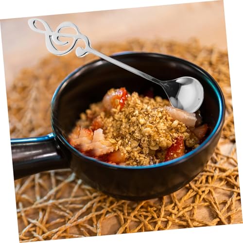 MAGICLULU 4 Stück Musikalische Gitarren-teelöffel aus hochwertigem Metall für Kaffee Dessert und Getränkerühren Kreative Notenlöffel Künstlerisches Design Langlebig und Leicht zu Reinigen MAGICLULU 4 Stück Musikalische Gitarren-teelöffel aus hochwertigem Metall für Kaffee Dessert und Getränkerühren Kreative Notenlöffel Künstlerisches Design Langlebig und Leicht zu Reinigen von MAGICLULU