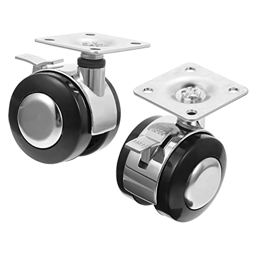 MAGICLULU 4stücke Caster Rad Für Bürostuhl Robustes Stabiles Universalrad Langlebiges Universalrad Ersatzrollen Für Arbeitsstühle Und Hocker Schutz Vor Kratzern Und Flecken von MAGICLULU