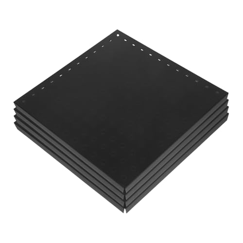 MAGICLULU 4 Stück Schwere Metall stecktafel Quadratisch Wand organizer mit Schrauben für Küche Büro Garage Robuste Lochwand für Flexible Werkzeug Zubehöraufbewahrung von MAGICLULU