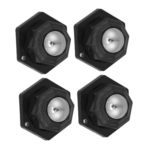 MAGICLULU 4 Stück Selbstklebende Möbelrollen mit kugelrollen Geräuscharm Drehbar Schnelle Montage ohne Werkzeug für Möbel Aufbewahrungsboxen Haushaltsgeräte Stabile Haftung von MAGICLULU