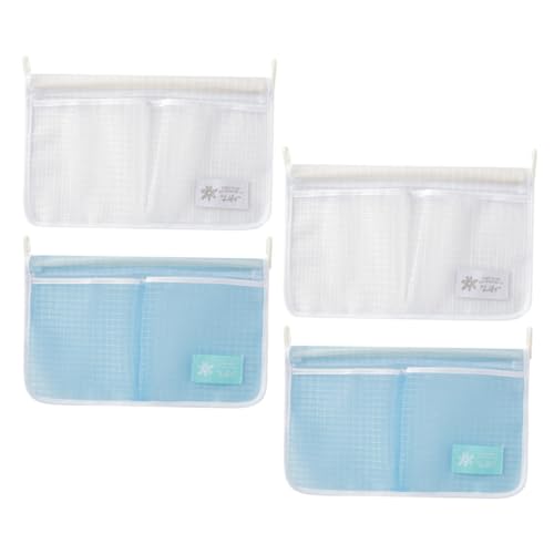 MAGICLULU 4 Stück Teiliges Kühlschrank Aufbewahrungsnetz mit Hängefunktion aus Mesh und PP Langlebiger Organizer mit Fächern zur Platzsparenden Lagerung im Kühlschrank Vielseitig Einsetzbar von MAGICLULU