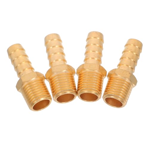 MAGICLULU 4 Stück Teiliges Messing Schlauchverbinder Npt Schlauchanschluss Barbed Tower Design Auslaufsicher für Wasser Luftübertragung bei Gartenbewässerung MAGICLULU 4 Stück Teiliges Messing Schlauchverbinder Npt Schlauchanschluss Barbed Tower Design Auslaufsicher für Wasser Luftübertragung bei Gartenbewässerung von MAGICLULU