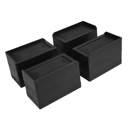 MAGICLULU 4 Stück Teiliges Möbelanheber Höhenverstellbar für Betten Tische Stühle rutschfeste Robuste Möbelerhöhungen Kompatibel Stabiler Sitz Vielseitig für Zuhause und Büro von MAGICLULU
