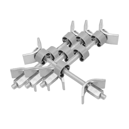 MAGICLULU 4 Stück Teiliges Möbelverbindungsset aus Stahl Schwerer Küchentresenverbinder mit Festem Klemmmechanismus Rostfrei Einfach zu Reinigen Flexibel Kombinierbar für Arbeitsplatten und von MAGICLULU