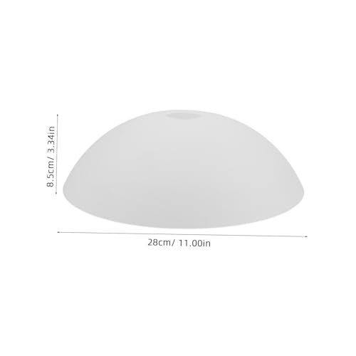 MAGICLULU 4 Stück Teiliges PVC Lampenschirme Weiße Abdeckungen für Steh Tischlampen Lichtstreuend Leicht zu Reinigen Warmes Licht für Schlafzimmer und Wohnzimmer von MAGICLULU