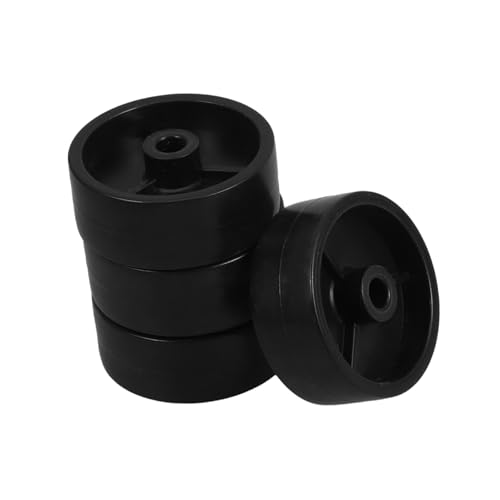 MAGICLULU 4 Stück Teiliges Schwere Patio Heizer Räder aus Robustem Kunststoff für Gasheizstrahler Ersatzrollen Einfach Beweglich und Kompatibel mit Sonnenschirmständern von MAGICLULU