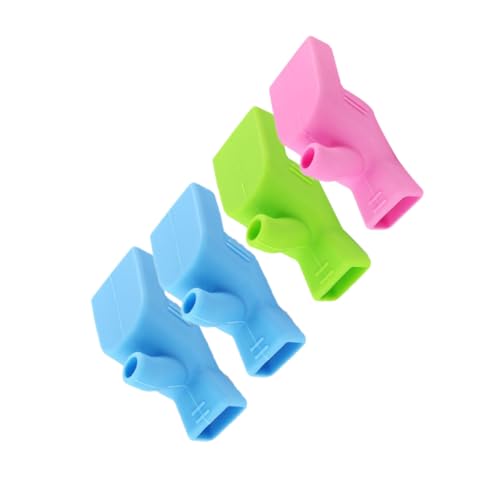 MAGICLULU 4 Stück Teiliges Silikon Wasserhahnverlängerung für Tragbarer Wasserhahnaufsatz zum Zähneputzen und Händewaschen Geeignet für Küche und Bad Einfache Installation Blau Grasgrün von MAGICLULU