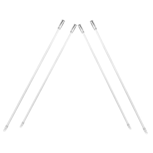 MAGICLULU 4 Stück Teiliges Transparenter Jalousie stabersatz mit Haken Lamellenstange Ersatzteile für Fensterrollos Bedienungsfreundlicher Plissee bedienstab Langlebiges Reparaturset von MAGICLULU