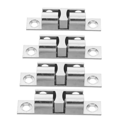MAGICLULU 4 Stück Teiliges Tür Klemmstück Kupfer Möbel Schrank Tür Doppelkugel Roller Push Latch für Küchen und Kleiderschrank Leise Funktion Einfache Montage Zuverlässiger Halt von MAGICLULU