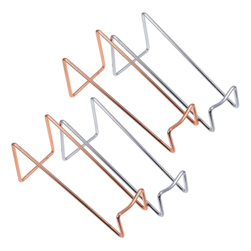 MAGICLULU 4 Stück Teiliges Weinflaschenregal aus Metall Eleganter Weinständer Roségold und Stabiler Weinflaschenhalter für Bar und Esszimmer zur Dekoration und Aufbewahrung von Weinflaschen von MAGICLULU