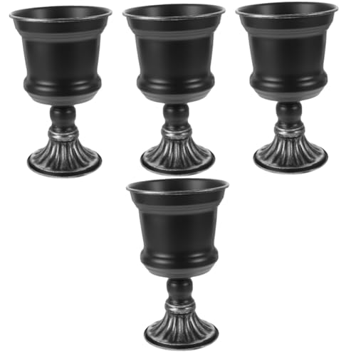 MAGICLULU 4 Stück Vintage Blumentopf für Blumen ästhetisch gefälschte Blumen Gittervase Bodenvase Haushalt Blumentopf Gesteckvase für getrocknete Blumen Metallvase für zu Hause Eisen Black MAGICLULU 4 Stück Vintage Blumentopf für Blumen ästhetisch gefälschte Blumen Gittervase Bodenvase Haushalt Blumentopf Gesteckvase für getrocknete Blumen Metallvase für zu Hause Eisen Black von MAGICLULU