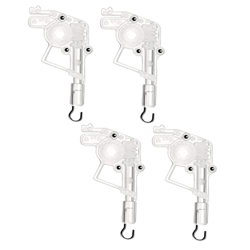 MAGICLULU 4 Stück Wand für Jalousien Hexagon Geformter Steuerungsmechanismus Transparent Robuste Kunststoffkonstruktion Installieren Kompatibel mit Meisten Jalousien von MAGICLULU