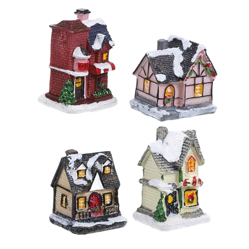 MAGICLULU 4 Stücke Weihnachtsglühendes Girlande Solar- Fenster Flammenlose Kerzen Flackern Mini-ferienhaus Szene Lichter Mini-weihnachtshäuser Geführte Weihnachtsfiguren Knopfbatterie MAGICLULU 4 Stücke Weihnachtsglühendes Girlande Solar- Fenster Flammenlose Kerzen Flackern Mini-ferienhaus Szene Lichter Mini-weihnachtshäuser Geführte Weihnachtsfiguren Knopfbatterie von MAGICLULU