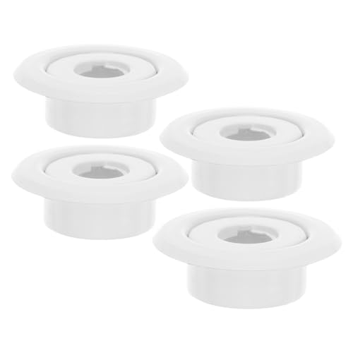 MAGICLULU 4-teiliger Sprinklerkopfschutz: 1,27 cm Sprinkler-Rosettenring – Deckenabdeckplatte – zweiteiliger Zierring – weißes Finish und Ästhetik für die Decke von MAGICLULU