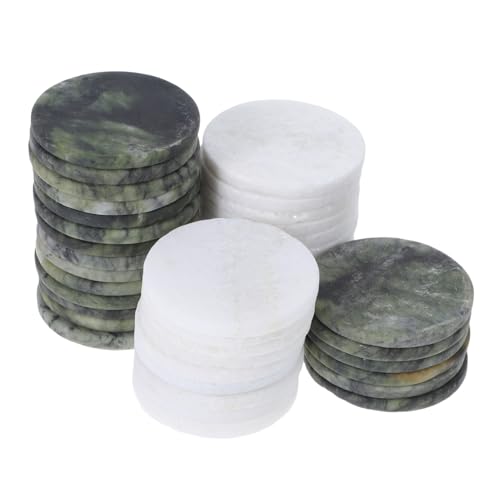 MAGICLULU 40 Stück Flache Natursteine zum Wasserspringen Leichte Outdoor Skipping Rocks für Pool Strand Spiel und DIY Bastelprojekte für Erwachsene von MAGICLULU