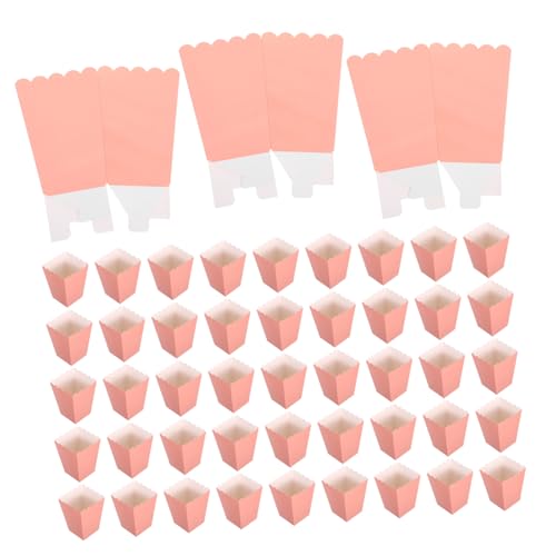 MAGICLULU 48 Stück Teiliges Popcorn Box Faltbar Vielseitige Snackbehälter für Kinoabende Partys Geburtstage und Tragbare Snackcups für Popcorn Süßigkeiten und Pommes Stilvolle von MAGICLULU