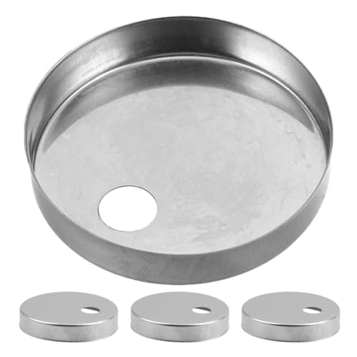 MAGICLULU 4stücke Dekorative Schraubenabdeckungen Für Toilette Edelstahlbolzenabdeckungen Wc-befestigungsschrauben Toilettensitz-montagezubehör Badezimmer-Accessoires Toilettenersatzteile von MAGICLULU