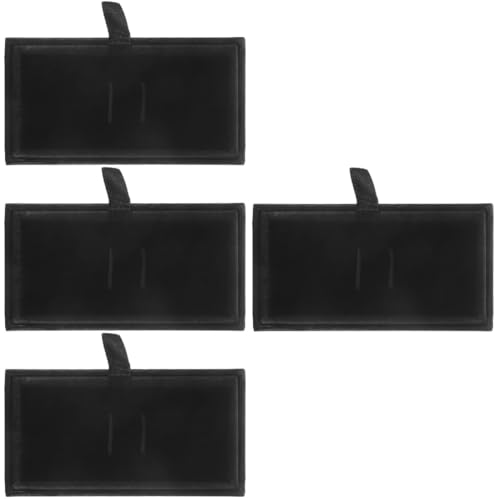 MAGICLULU 4stücke Schmuckbox Für Krawattennadel Und Manschettenknöpfe Kleine Schwarze -box Für Schmuckverpackung Eleganter Schmuckbehälter Für Und Aufbewahrung von MAGICLULU